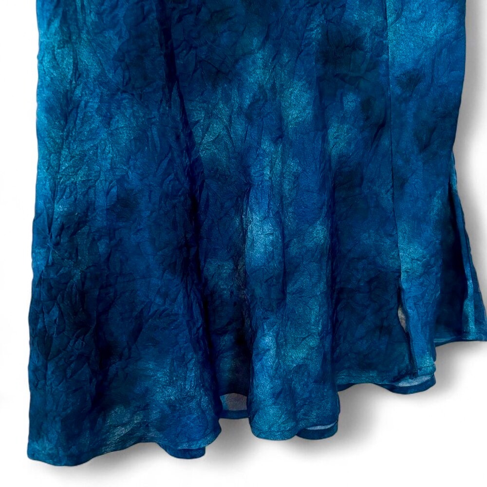 NWOT Free People Sz 2 Mini ‘Martine’ Flirt Skirt in Blue Tie-Dye - Picture 7 of 9